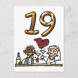 Custom Table Number 19 Postcards