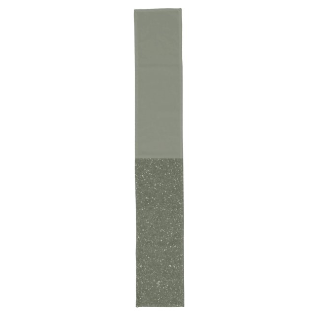 Custom Table Runner – Moss Green & Noise Texture (Front)