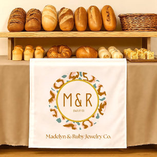 Custom Table Runner with Logo, Personalised Busine