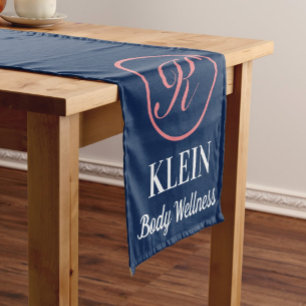 Custom Table Runner With Your Logo and Text
