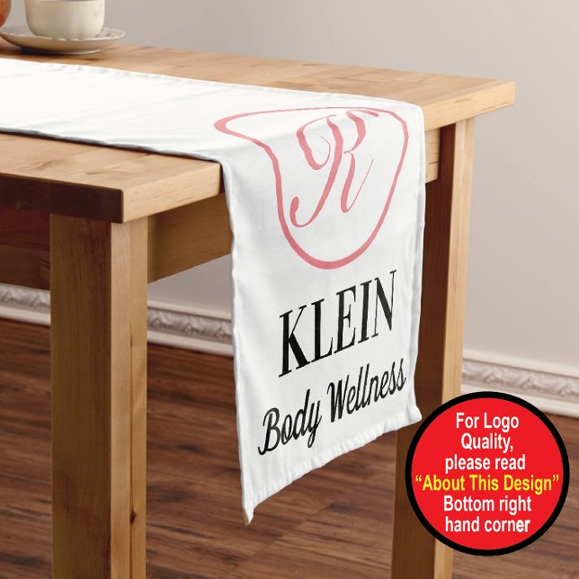 Custom Table Runner With Your Logo and Text (Creator Uploaded)