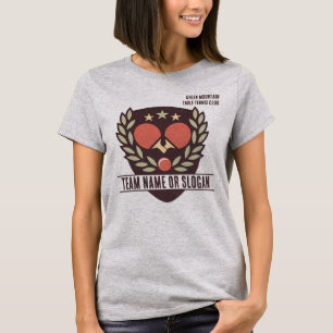 Custom Table Tennis Team Name Club League T-Shirt