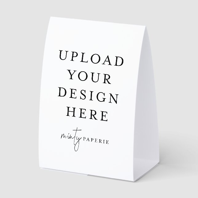 Custom Table Tent Card - Create Your Own - 4x6 (Front)