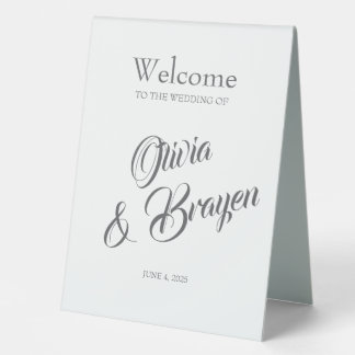 Custom Table Tent Sign –Personalised Table Display