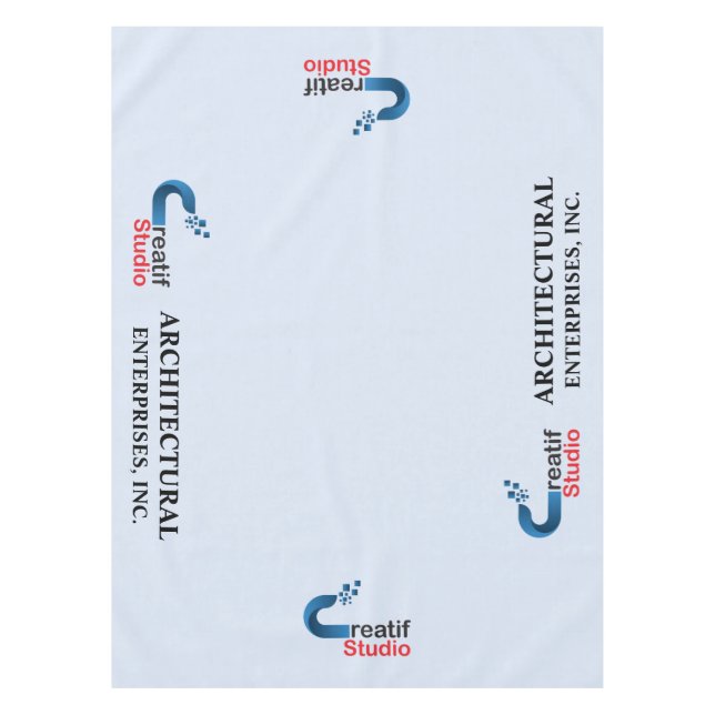 Custom Tablecloth with your Logo and Text (Front)