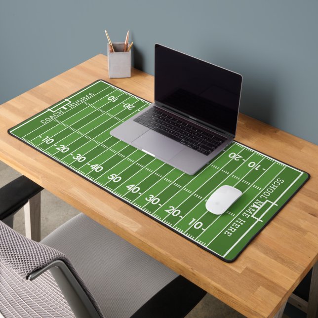 Custom Tabletop Football Field for Coach or Player Desk Mat (Office 2)