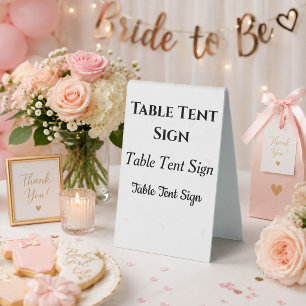 Custom Tabletop Signs for Weddings & Parties