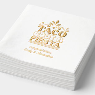 Custom Taco Bout a Fiesta Engagement Party Napkins