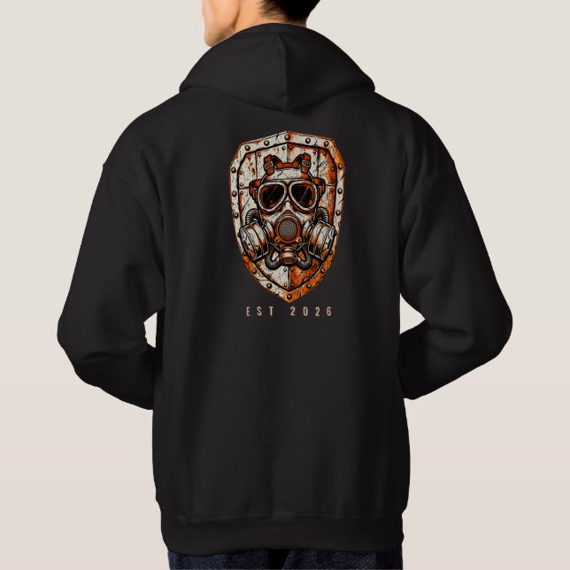 Custom Tactical Gas Mask Operator Pullover Hoodie (Back)