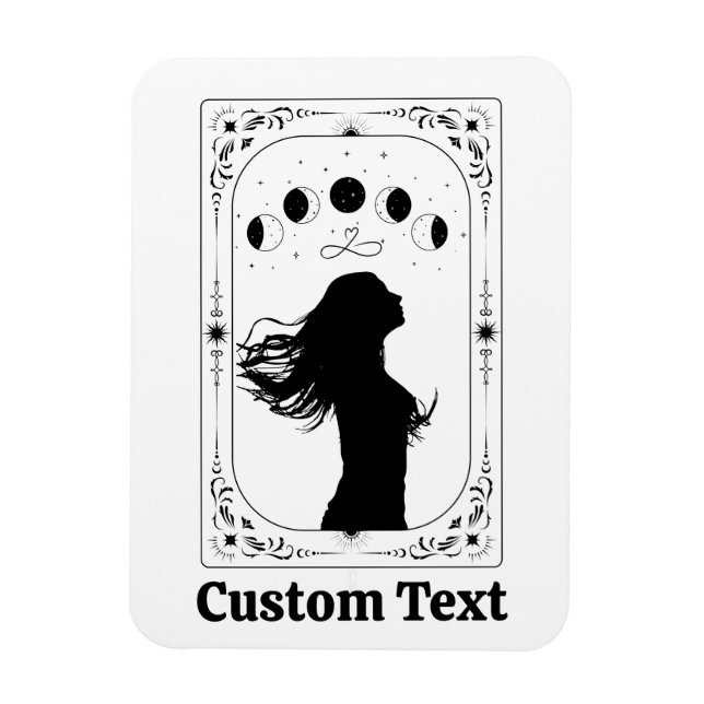 Custom Tarot Add Name Friend Birthday Party Favour Magnet (Vertical)