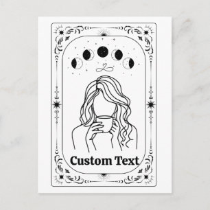 Custom Tarot Astrology Fortune Magical Zodiac Sign Postcard