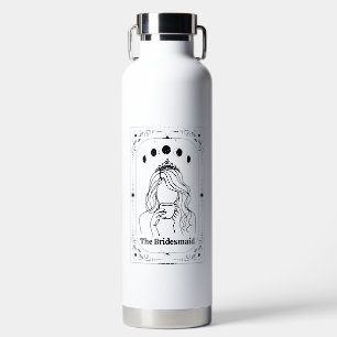 Custom Tarot Bridesmaid Bachelorette Maid of Honou Water Bottle