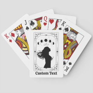 Custom Tarot Celestial Moon Bride Bachelorette Playing Cards