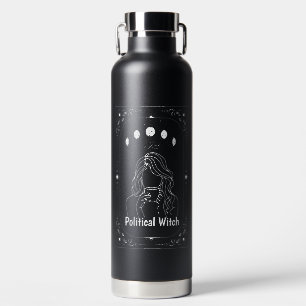 Custom Tarot Political Humour Whimsy Zodiac Witchy Water Bottle