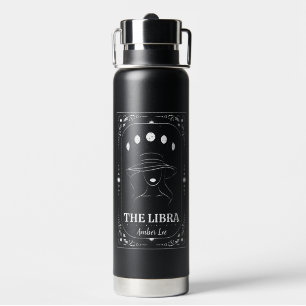 Custom Tarot Zodiac Astrology Birthday Libra Trend Water Bottle