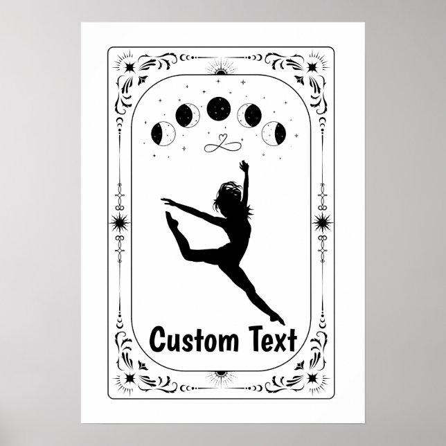 Custom Tarot Zodiac Celestial Dancer Modern Ballet Poster (Front)