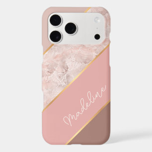 Custom Taupe Mauve Dusty Rose Blush Pink Marble