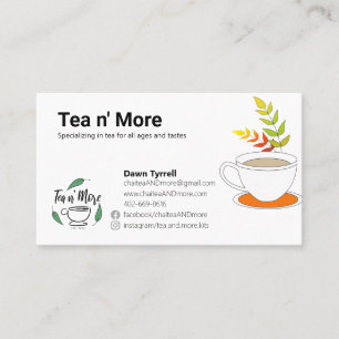 Custom Tea Company  Business Card
