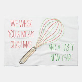 Custom Tea Towels - Whisk You A Merry Christmas