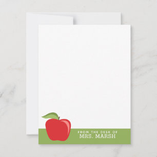Custom Teacher Apple with Modern Apple Card