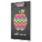 Custom Teacher Apple with Trendy Chevron Pattern