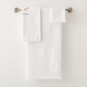 Custom Teacher Appreciation Gift - It Takes a Big Bath Towel Set