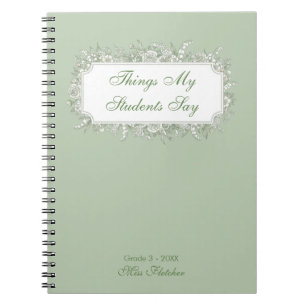 Custom Teacher Appreciation Gift Teaching Journey Notebook