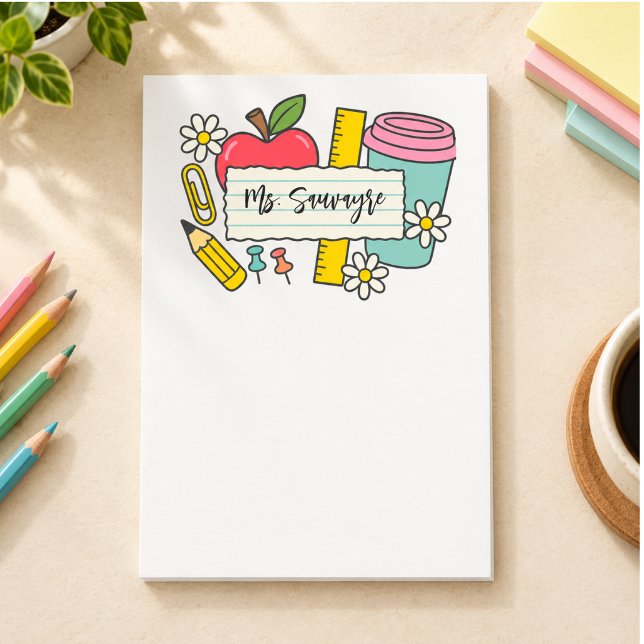 Custom Teacher Back to School & Teacher  Post-it Notes (Custom Teacher Back to School & Teacher Post-it Notes)