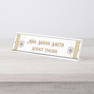 Custom Teacher Desk Sign Plate - 2026 Gift
