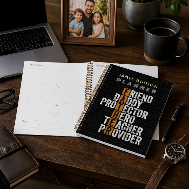 Custom Teacher Father Name Fathers Day Present Planner (Creator Uploaded)