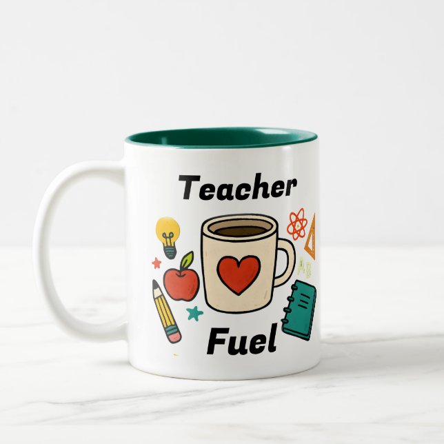 Custom Teacher Fuel Mug (Left)