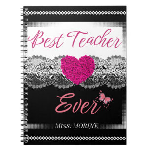 Custom Teacher Gift Educators Best Teacher Ever Notebook