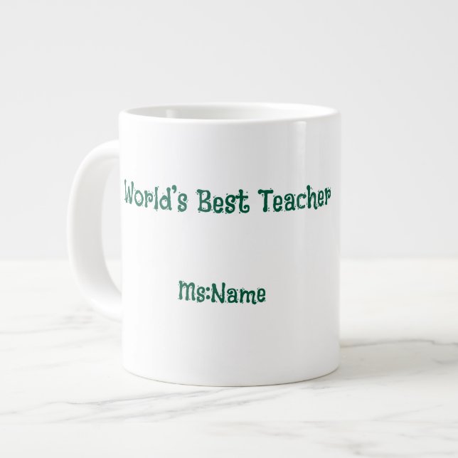 Custom Teacher Gift Mug  (Front Left)