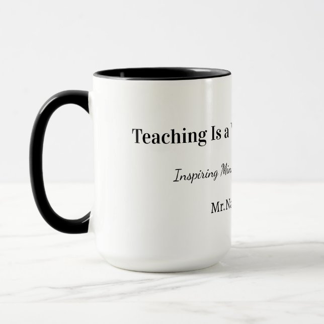 Custom Teacher Gift Mug  (Left)