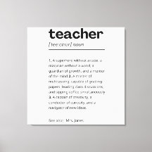 Custom Teacher Gift - Teacher Definition Present