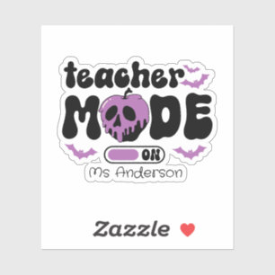 Custom Teacher Halloween Teacher Mode On