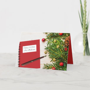 Custom Teacher Holiday w/Notebook