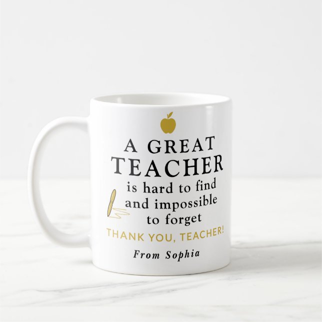 Custom Teacher Mug – A Great Teacher Gift (Left)