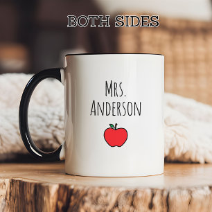 Custom Teacher Mug with Last Name, Teacher Gift