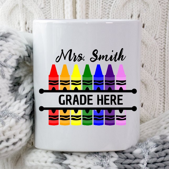 Custom Teacher Name Appreciation Gift End of Year Mug (Creator Uploaded)