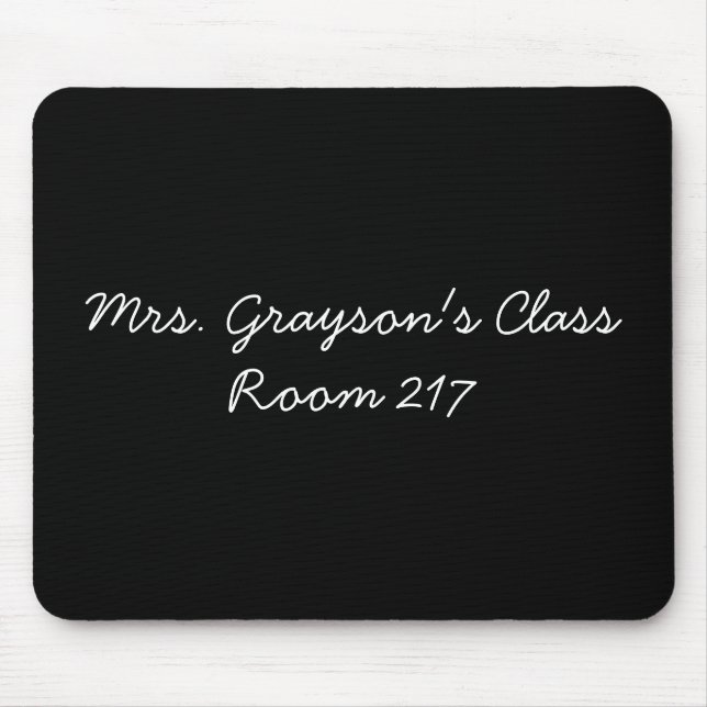 Custom Teacher Name Personalised Teacher Gift Mouse Pad (Front)