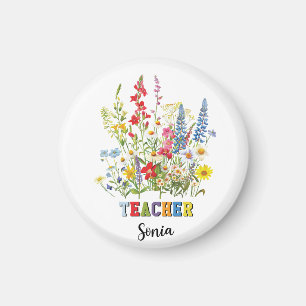 Custom teacher name,teacher name,Personalised Gift Magnet