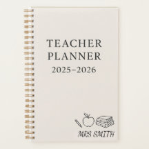 Custom Teacher Planner 2025–2026 – Personalised