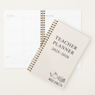 Custom Teacher Planner 2025–2026 – Personalised