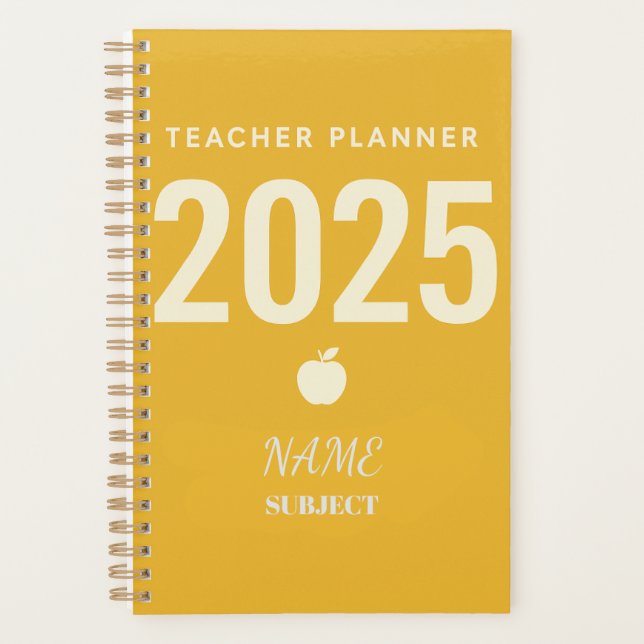 Custom Teacher Planner - Back to School 2025  (Front)