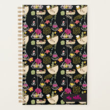 Custom Teacher Planner Succulents