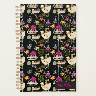 Custom Teacher Planner Succulents