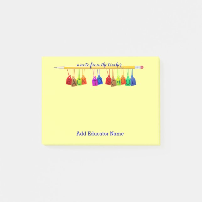 Custom Teacher Post-it® Notes (Front)