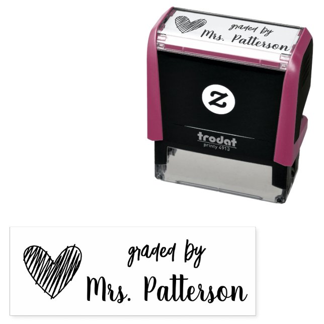 Custom Teacher  Self-inking Stamp (In Situ)