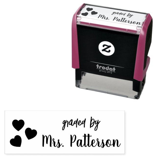 Custom Teacher  Self-inking Stamp (In Situ)